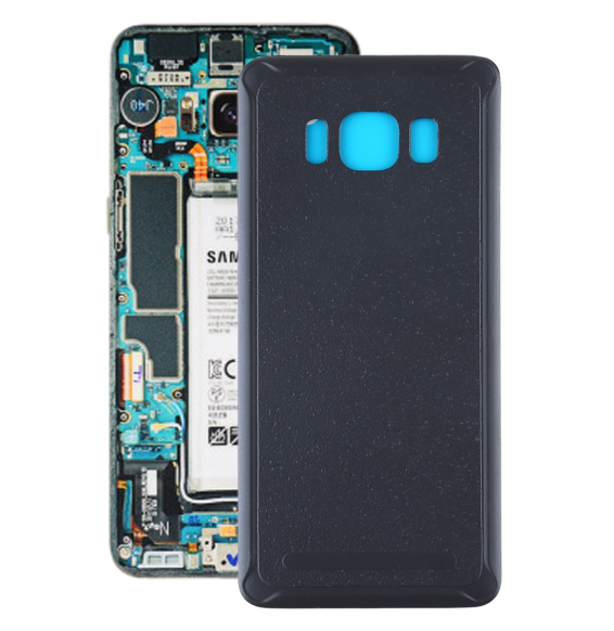 Cache arrière pour Samsung Galaxy S8 Active SM-G892 (Noir)(Avec Logo)