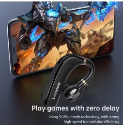 Einseitige drahtlose Kopfhörer Lenovo HX106 Bluetooth 5.0 HD-Anrufe und Akku-Anzeige für 17,89 €