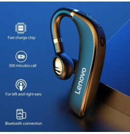 Original Lenovo HX106 Single-sided Bluetooth 5.0 Rotatable Ear-mounted Wireless Earphone, Supports HD Calls & Display Battery...