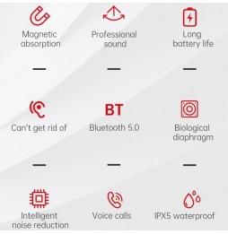 Lenovo HE05 Pro draadloze Bluetooth 5.0 sport oortelefoon met nekbevestiging voor 19,03 €