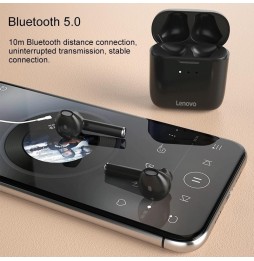 Lenovo QT83 Bluetooth 5.0 Hifi Soundqualität Drahtlose Kopfhörer mit magnetischer Ladetasche, HD-Anrufen, Sprachassistent und...