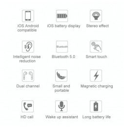 Lenovo QT83 Bluetooth 5.0 Hifi Soundqualität Drahtlose Kopfhörer mit magnetischer Ladetasche, HD-Anrufen, Sprachassistent und...