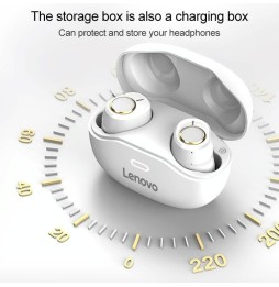 Lenovo X18 Bluetooth 5.0 draadloze oortelefoon met oplaadetui, belfunctie en Siri (zwart) voor 42,42 €