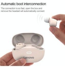 Original Lenovo X18 IPX4 Waterproof Bluetooth 5.0 Touch Wireless Earphone with Charging Box, Support Call & Siri (Black) at 4...