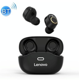 Écouteurs sans fil Bluetooth 5.0 Touch Lenovo X18 avec boîtier de chargement, fonction appel et Siri (noir) à 42,42 €