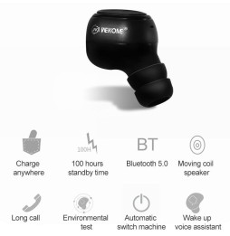 WK P6 eenzijdige Bluetooth oortelefoon met oplaaddoos (wit) voor 20,05 €