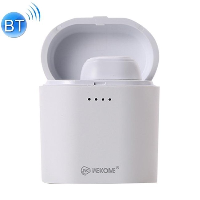 WK P6 Unilateral Bluetooth Earphone with Charging Case (White) at 20,05 €