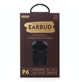Einseitige Bluetooth-Kopfhörer WK P6 mit Ladebox (schwarz) für 20,05 €