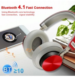 WK BH800 Bluetooth 4.1 Foldable Wireless Headset, Support Call (Red) at 138,61 €