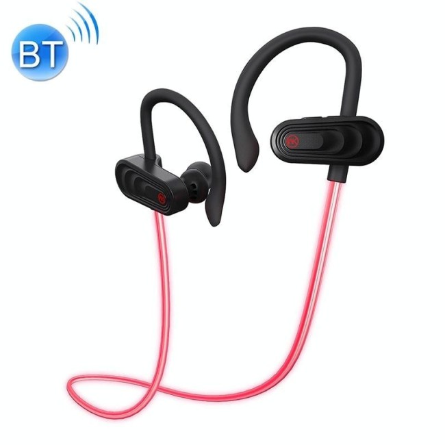 WK V13 Bluetooth 5.0 Pulse Laser Wired Control Bluetooth Earphone, Support Call (Black) at 51,64 €