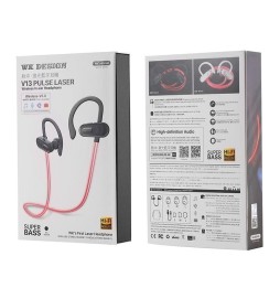 WK V13 Bluetooth 5.0 Pulslaser-Kabelsteuerung Bluetooth-Kopfhörer, Anruffunktion (weiß) für 51,64 €
