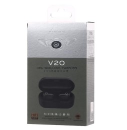 WK V20 TWS Bluetooth 5.0 Wireless Earphone with Charging Box, Support Calls (Black) at 29,18 €