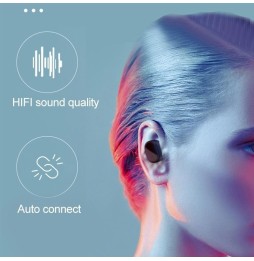 Écouteurs sans fil WK V20 TWS Bluetooth 5.0 avec boîtier de chargement, fonction appel (noir) à 29,18 €