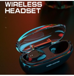 Écouteurs sans fil WK V25 TWS Bluetooth 5.0 avec enregistrement des appareils, boîtier de chargement, tactile, appels HD et S...