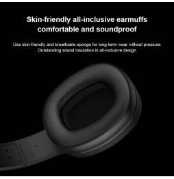 WK M8 Bluetooth 5.0 Modedesign Musikkopfhörer, TF-Kartenleser (schwarz) für 21,45 €