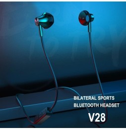 WK V28 Bluetooth 5.0 Drahtlose In-Ear-Sportkopfhörer mit TF-Kartenleser (schwarz) für 11,09 €