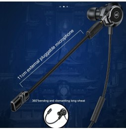 USB-C / Type-C Gaming Voice-changing Wired Earphones with Pluggable Microphone 1.4m WK Y28 at €29.95