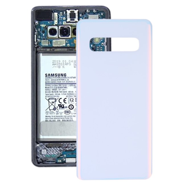 Cache arrière original pour Samsung Galaxy S10 SM-G973 (Blanc)(Avec Logo) à 11,90 €