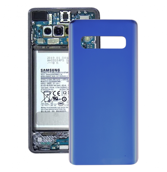 Original Battery Back Cover for Samsung Galaxy S10 SM-G973 (Blue)(With Logo)