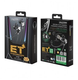WK ET-Y30 ET Gaming-In-Ear-Kopfhörer 3,5-mm-Winkelbuchse mit Mikrofon (schwarz) für €20.95