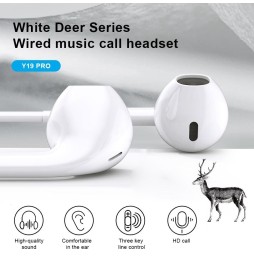 WK Y19 Pro iDeal serie Lightning oortelefoon van 1,2 m voor €16.95