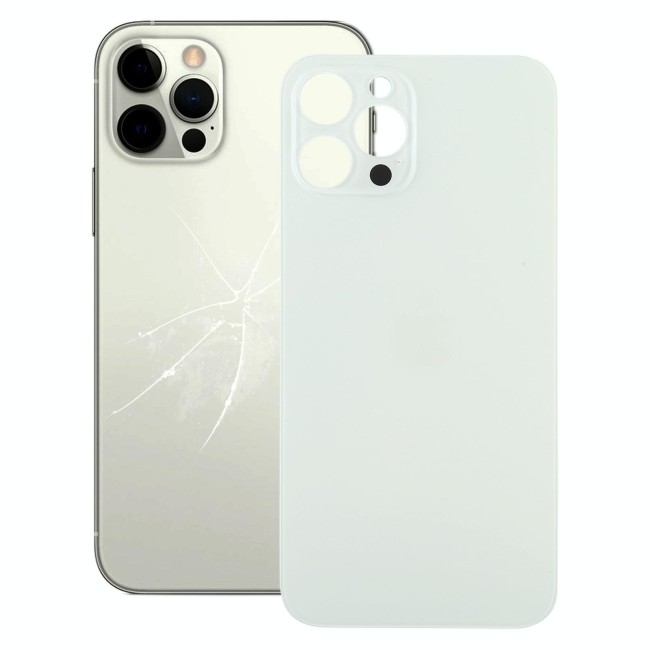 Back Cover Rear Glass for iPhone 12 Pro Max (White)(With Logo) at 24,90 €