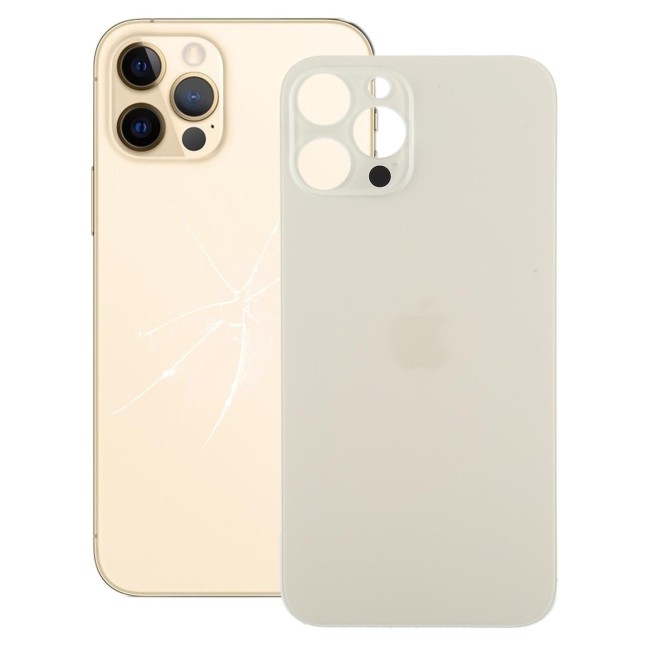 Rückseite Akkudeckel Glas für iPhone 12 Pro Max (Gold)(Mit Logo) für 24,90 €