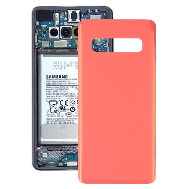 Original Battery Back Cover for Samsung Galaxy S10 SM-G973 (Pink)(With Logo) at 11,90 €