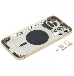 Full Back Housing Cover for iPhone 12 Pro Max (Gold)(With Logo) at 102,90 €