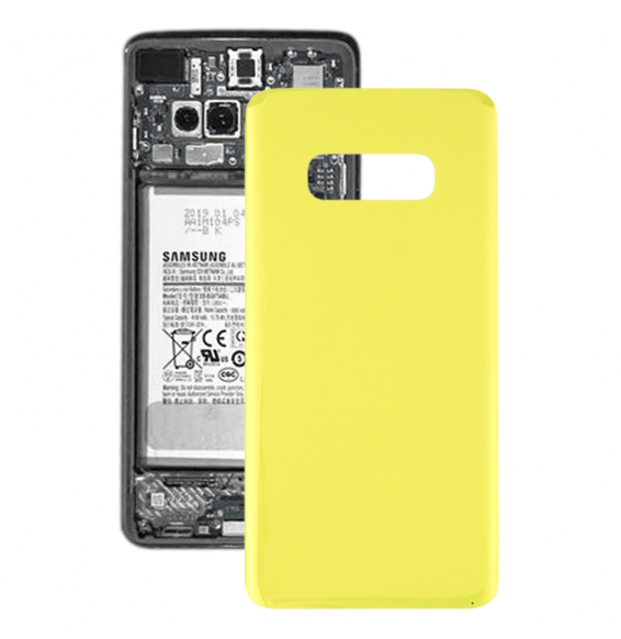 Original Battery Back Cover for Samsung Galaxy S10e SM-G970 (Yellow)(With Logo)