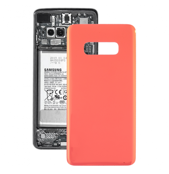 Original Battery Back Cover for Samsung Galaxy S10e SM-G970 (Pink)(With Logo)