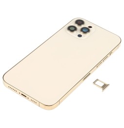 Vormontiert Gehäuse für iPhone 12 Pro Max (Gold)(Mit Logo) für 199,90 €