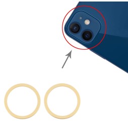 2x Camera metaal contour voor iPhone 12 (Gold) voor 6,85 €