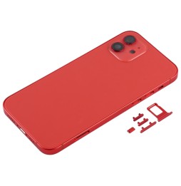 Full Back Housing Cover for iPhone 12 (Red)(With Logo) at 49,90 €