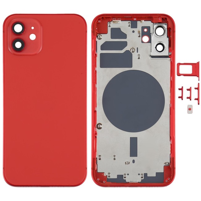 Achterkant voor iPhone 12 (Rood)(Met Logo) voor 49,90 €