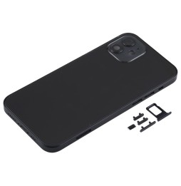 Full Back Housing Cover for iPhone 12 (Black)(With Logo) at 49,90 €