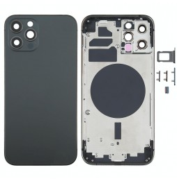 Full Back Housing Cover for iPhone 12 Pro (Black)(With Logo) at 99,90 €