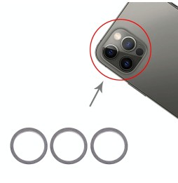 3x Camera Metal Hoop Ring for iPhone 12 Pro (Graphite) at 7,85 €