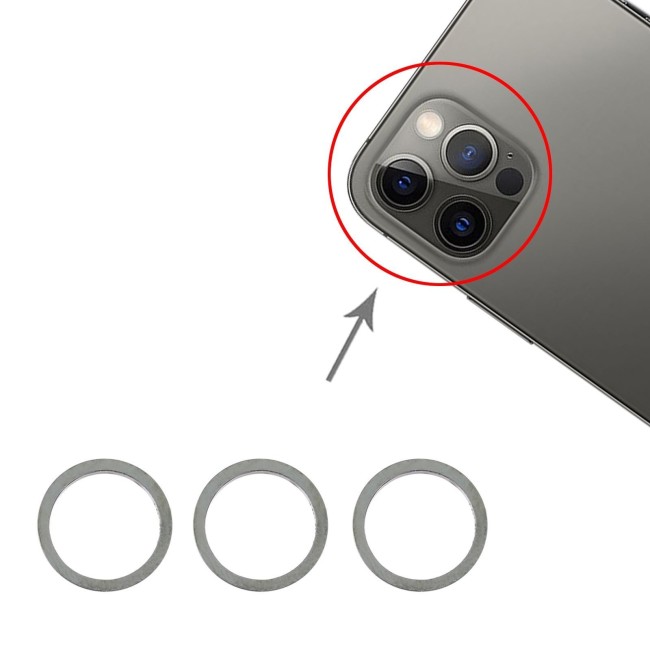 3x Contour métal caméra pour iPhone 12 Pro Max (Bleu Pacifique) à 7,85 €