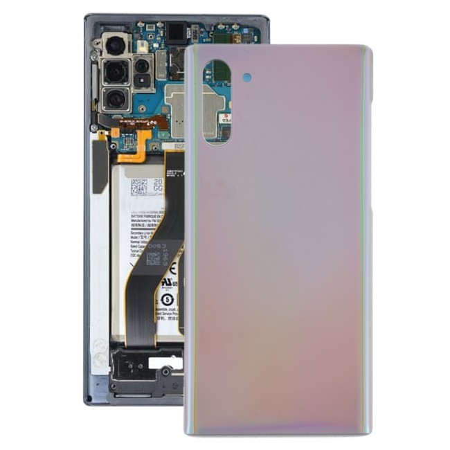 Battery Back Cover for Samsung Galaxy Note 10 SM-N970 (Silver)(With Logo) at 12,89 €