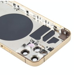 Full Back Housing Cover for iPhone 12 Pro (Gold)(With Logo) at 99,90 €