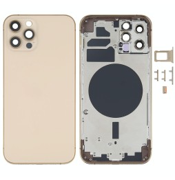 Full Back Housing Cover for iPhone 12 Pro (Gold)(With Logo) at 99,90 €