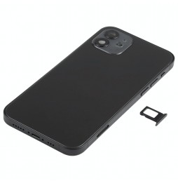 Vormontiert Gehäuse für iPhone 12 (Schwarz)(Mit Logo) für €106.90