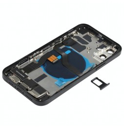 Vormontiert Gehäuse für iPhone 12 (Schwarz)(Mit Logo) für €106.90