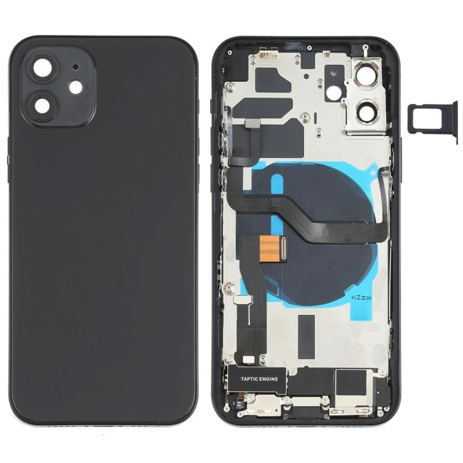 Back Housing Cover Assembly for iPhone 12 (Black)(With Logo) at €106.90
