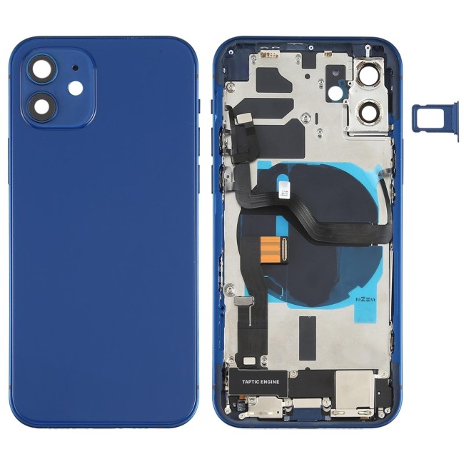 Voorgemonteerde achterkant voor iPhone 12 (Blauw)(Met Logo) voor 106,90 €