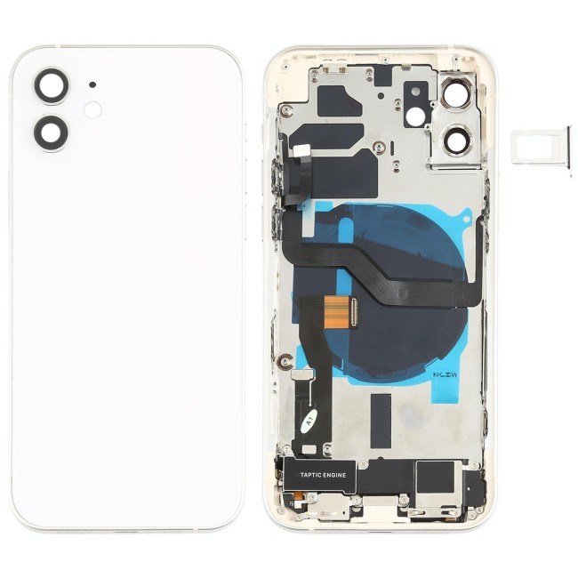 Vormontiert Gehäuse für iPhone 12 (Weiss)(Mit Logo) für 106,90 €