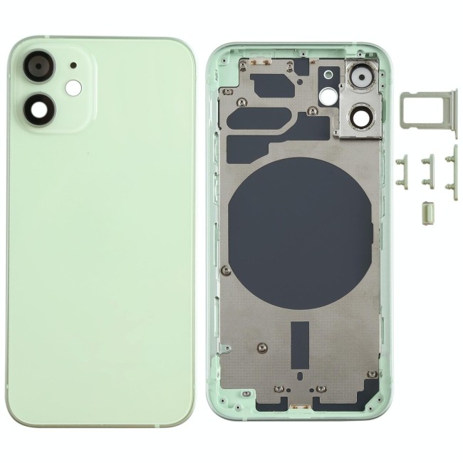 Achterkant voor iPhone 12 Mini (Groen)(Met Logo) voor 64,90 €