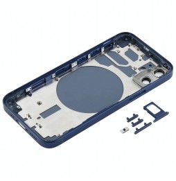 Achterkant voor iPhone 12 Mini (Blauw)(Met Logo) voor 64,90 €