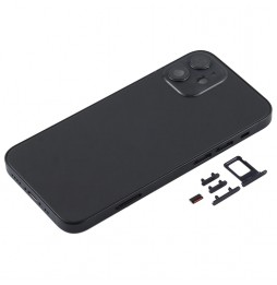 Full Back Housing Cover for iPhone 12 Mini (Black)(With Logo) at 64,90 €